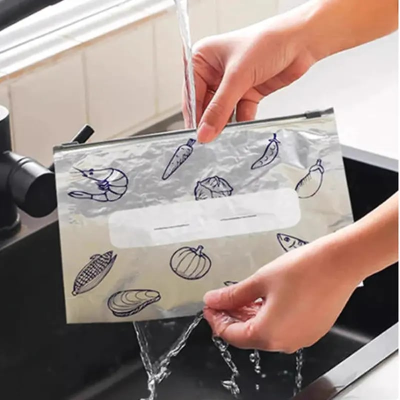 (30pcs )Reusable Aluminum Foil Sealable Storage Bags