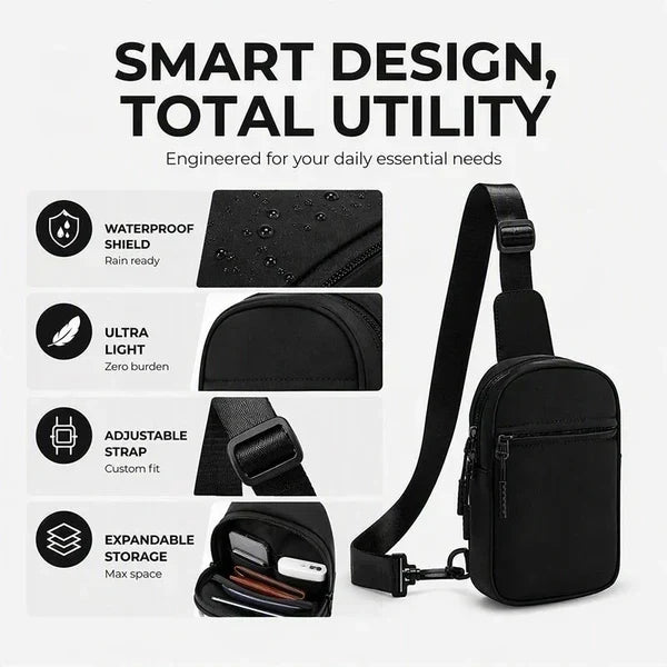 🔥🔥Upgraded Travel Sling Bag 2.0 – Anti-Theft & 500D Durability