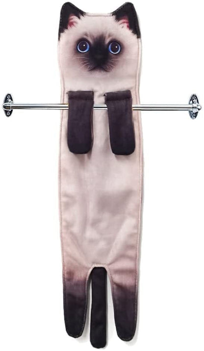 🎁Christmas Gift idea 60% OFF🎄🎅✨😺Cute Cat Hand Towel🐾