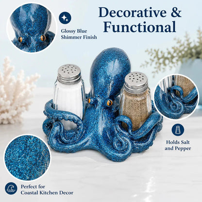 🔥HOT SALE🔥Coastal Animal Salt & Pepper Shaker Holder Set