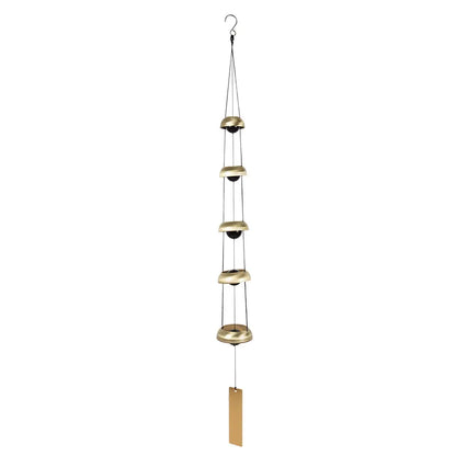 🔔 Quintet Brass Wind Chimes (35-inch)