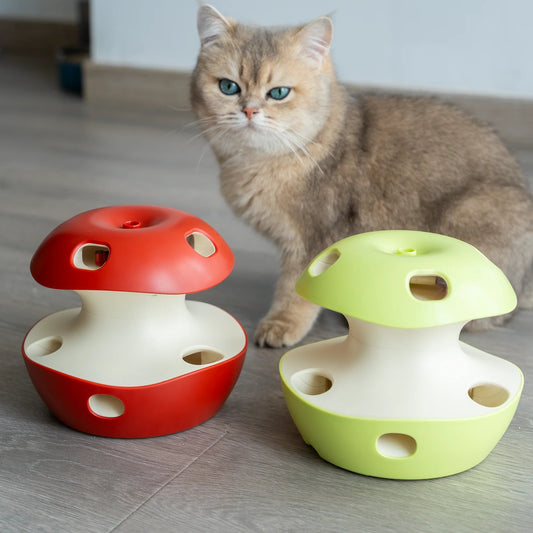 🎯 🍎 Interactive Apple Cat Toy – Fun Prey Play for Curious Kitties!✨🐾