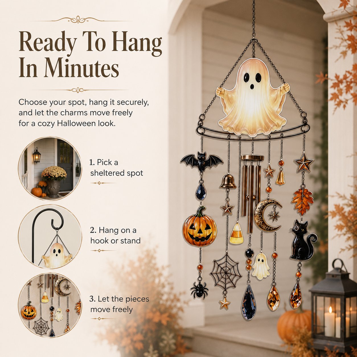 🔥Halloween Early Bird Special: Enjoy 49% off ghost wind chimes👻