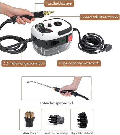 2500W High Temperature Pressure Steam Cleaner for Home Kitchen Portable Handheld Cleaning Machine for Car Auto