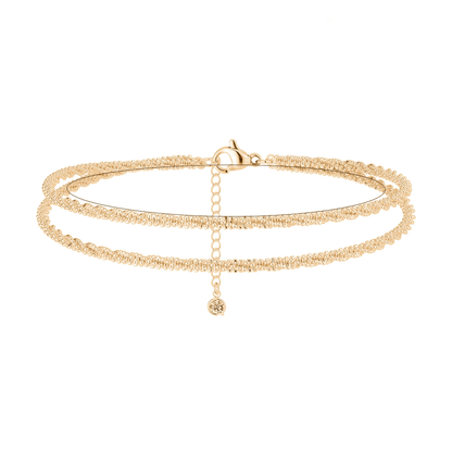 🎉🔥Dainty Layered Anklet For Women（free Exquisite gift box）