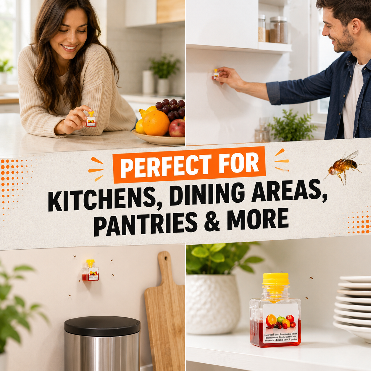 LAST DAY BUY 1 GET 1 FREE🔥Ultra-Strong Fruit Fly Trap - User Friendly (Up to 3 Weeks per Bottle)