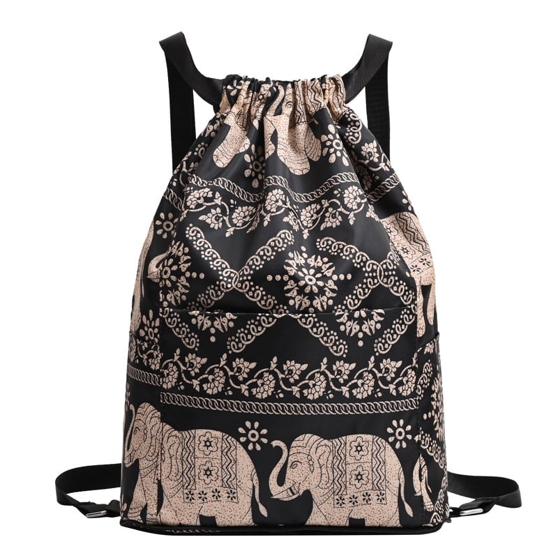 Foldable Dry-Wet Separation Backpack – Waterproof Nylon, Large Capacity, Drawstring, Travel & Sports (3 Styles)
