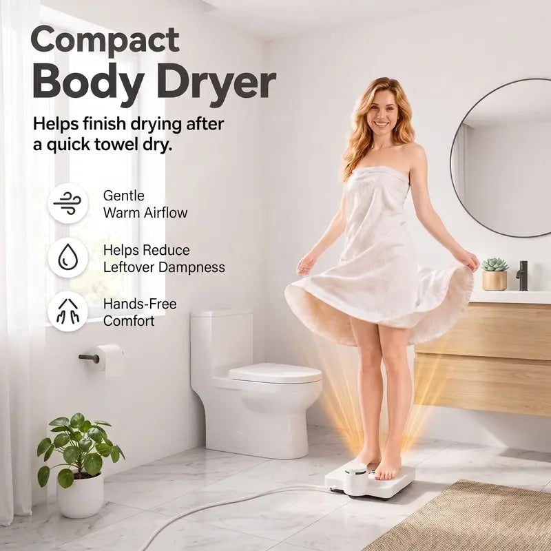 Full Body Dryer - Waterproof Bathroom Appliance, Warm & Cool Air, Express Dry After Shower