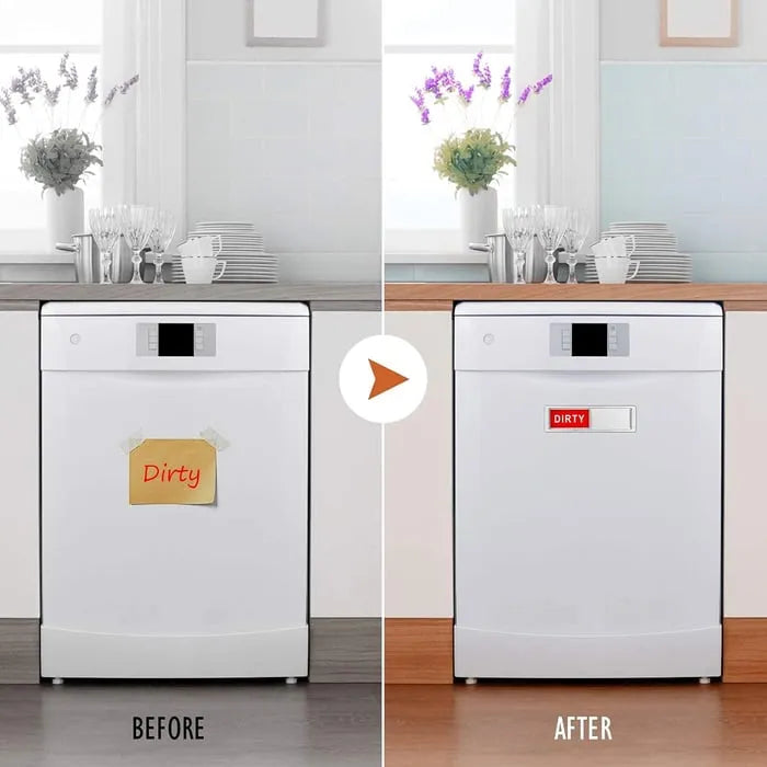 Clean Dirty Dishwasher Magnet Indicator Sign ✨