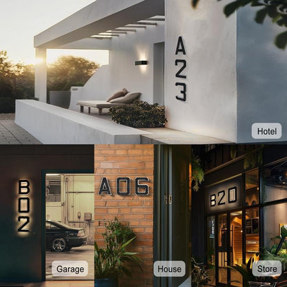 🔥Hot Sale 🎁✨ 9-inch Lighted House Numbers for Outside