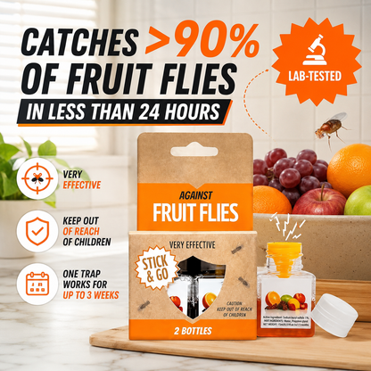 LAST DAY BUY 1 GET 1 FREE🔥Ultra-Strong Fruit Fly Trap - User Friendly (Up to 3 Weeks per Bottle)