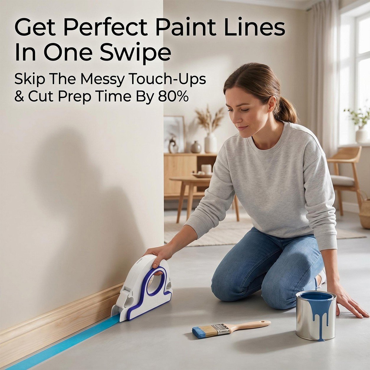 High-efficiency Painter Masking Tape Applicator