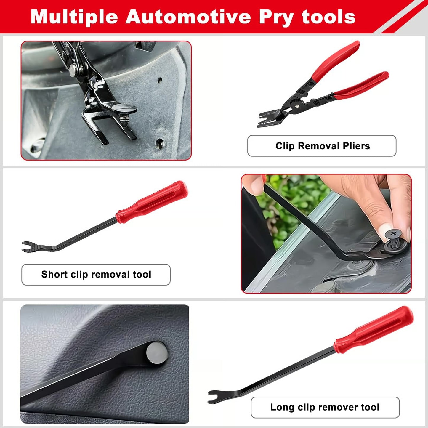🚗 Alicates para quitar clips de panel (juego de 3 piezas)