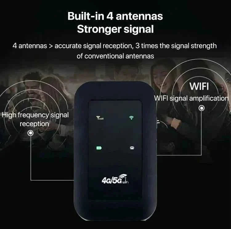 📶 Pocket WiFi – Ready in Seconds No Setup. No Hassle. Just Connect.