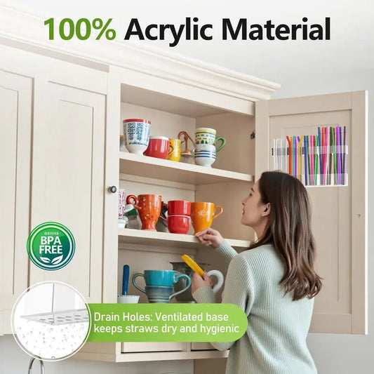 🎁🔥Straw Holder for Cabinet Door