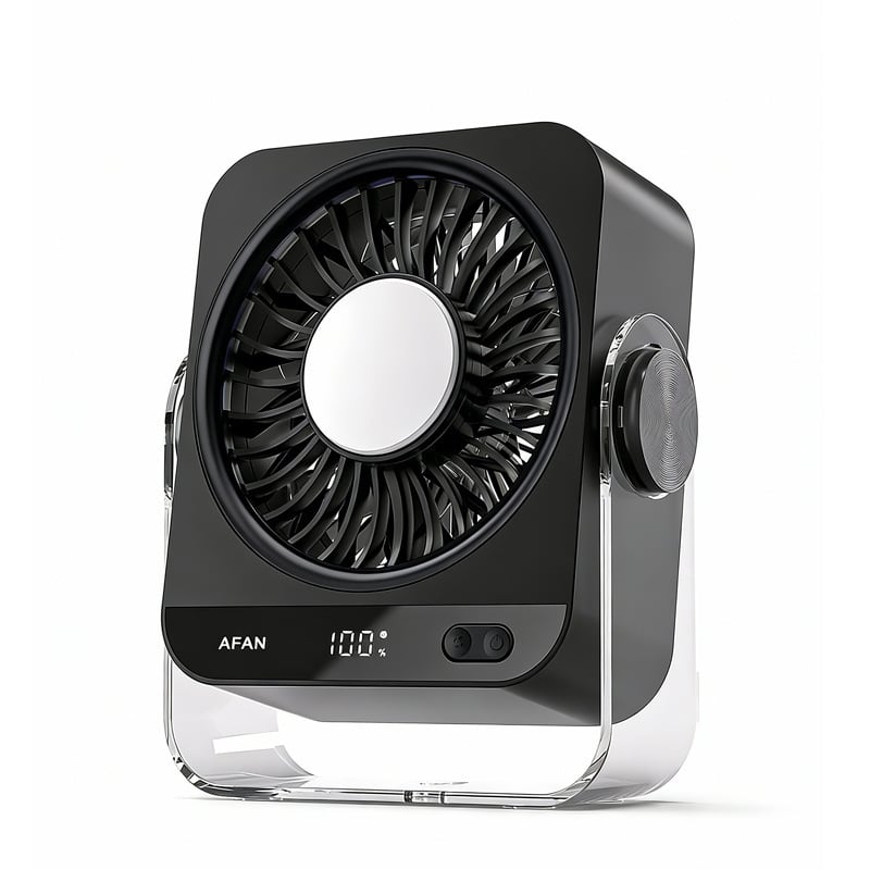 Desk Cooling Fan for Bedroom, 199 Speed Turbo Airflow, Digital Display Quiet Table Fan