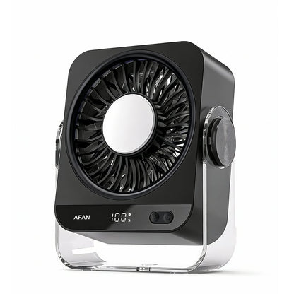 Desk Cooling Fan for Bedroom, 199 Speed Turbo Airflow, Digital Display Quiet Table Fan