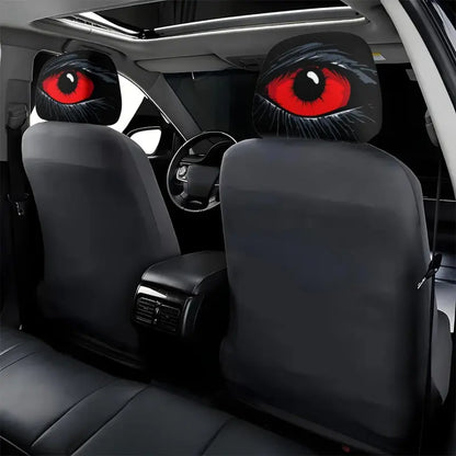 👿🔥 GM-Compatible Washable Cotton Car Seat Headrest Covers 2-Pcs