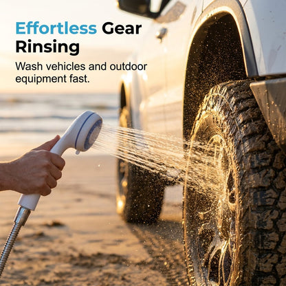 🔥HOT SALE🔥💥Exclusive Offer🚿 Stay Fresh Outdoors✨ Portable Camping Shower with Adjustable Flow – For Easy & Convenient Outdoor Cleaning!