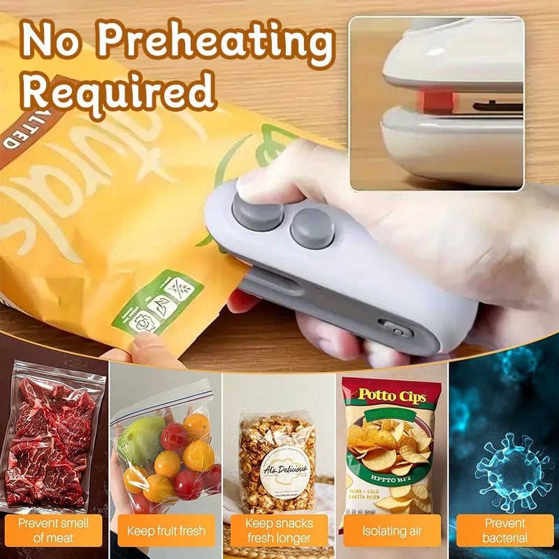 🏆Hot Sale🔥 2-in-1 Mini Bag Sealer