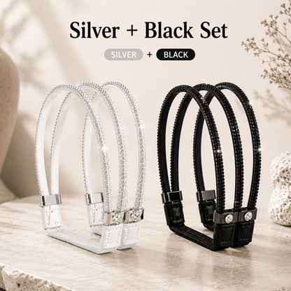 Anti-Slip Rhinestone Heel Straps