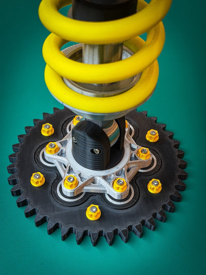 Inspired Suspension Shock Absorber Lamp - Adjustable LED Light for Gamers & Car Enthusiasts