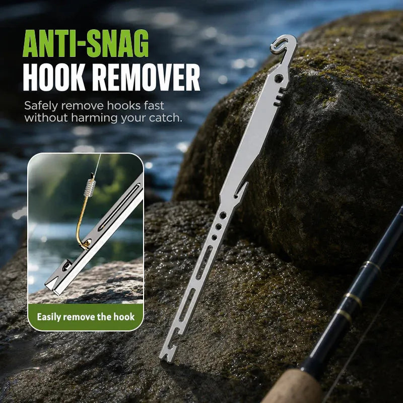 ⏳Limited-time Buy 1 Get 1 Free⏰6-in-1 Stainless Steel Fishing Multi Tool Hook Remover and Knot Tyer🎣🐟
