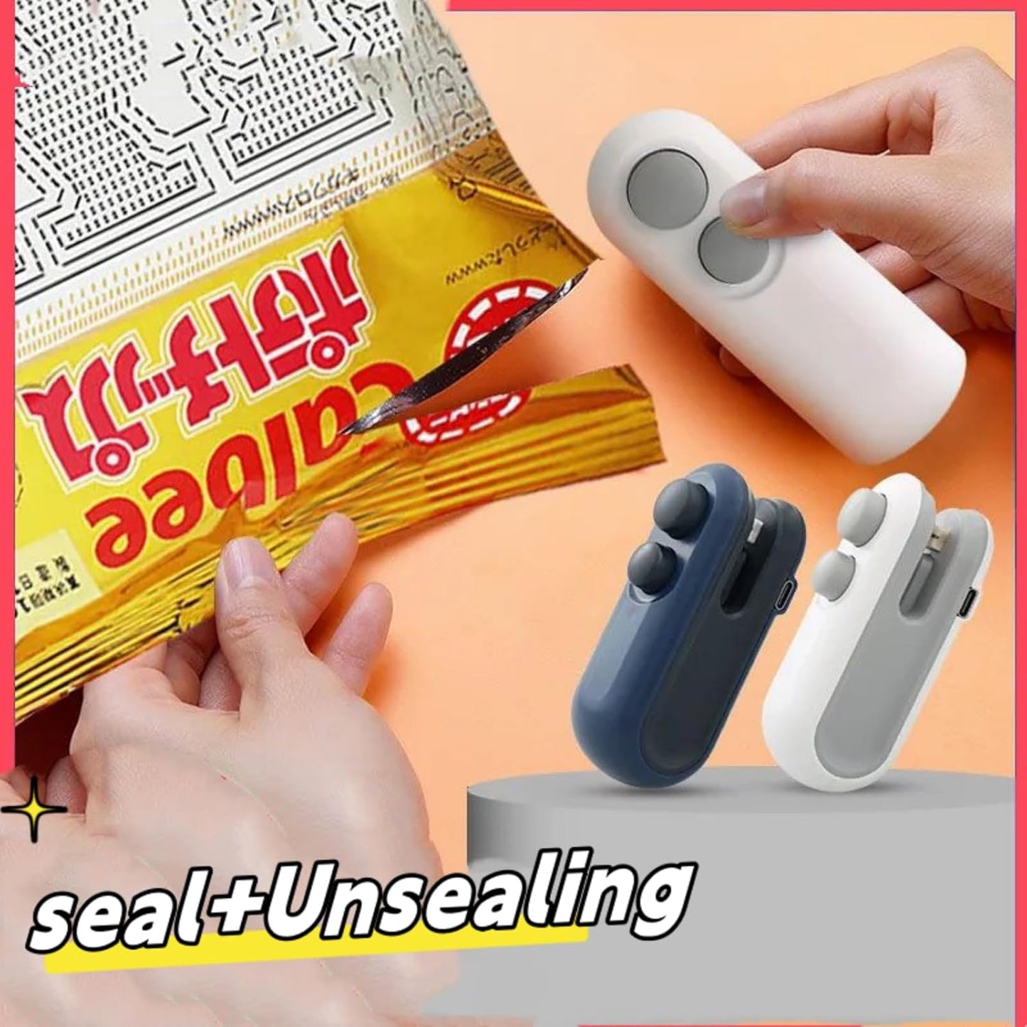 🏆Hot Sale🔥 2-in-1 Mini Bag Sealer