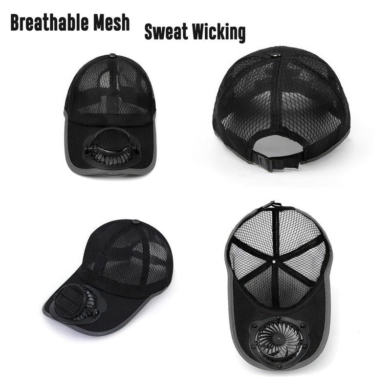 ☀️ HOT SALE 2026 Pro Outdoor Cooling Hat – Solar + USB Dual-Powered Fan Cap with UPF 50+ Sun Protection