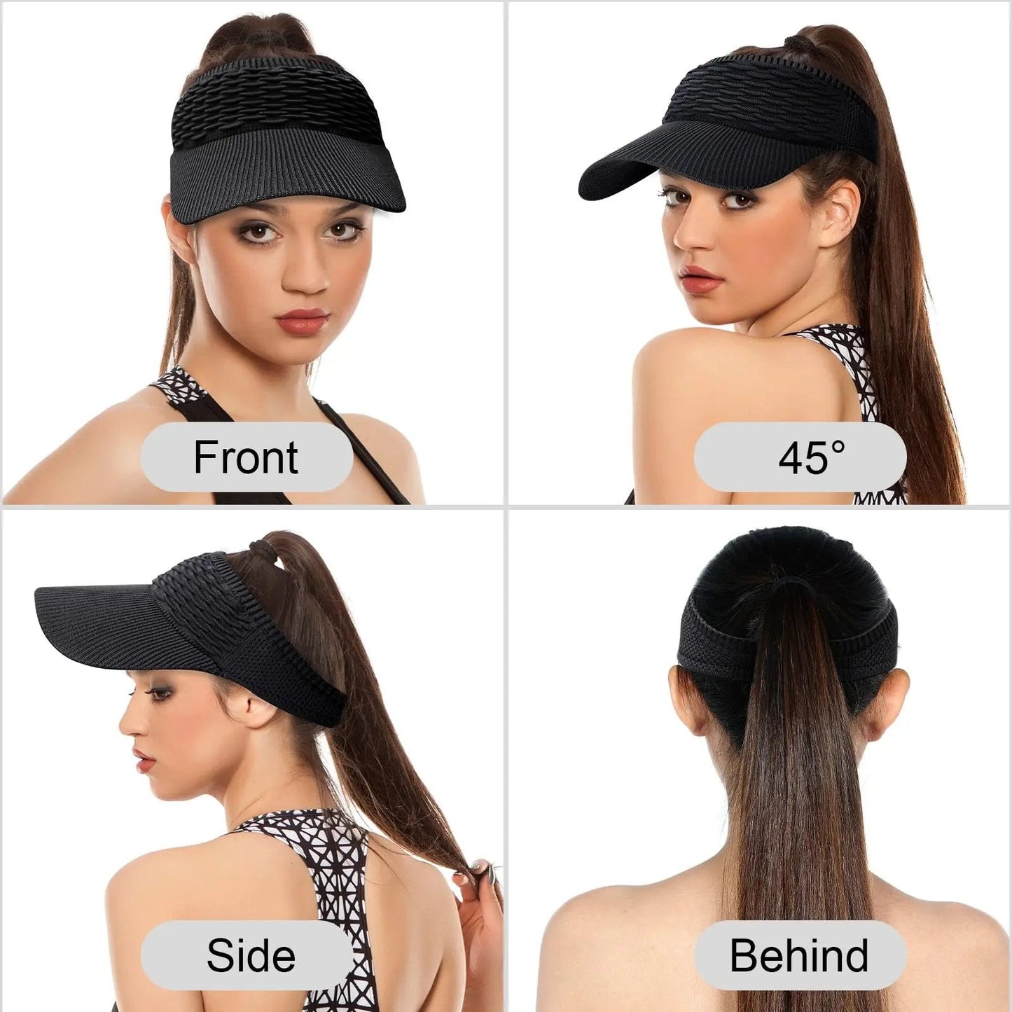 🔥BUY 1 GET 1 FREE - Women's High Ponytail Sun Visor Hats