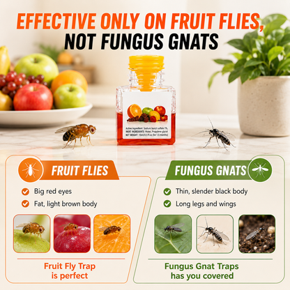 LAST DAY BUY 1 GET 1 FREE🔥Ultra-Strong Fruit Fly Trap - User Friendly (Up to 3 Weeks per Bottle)