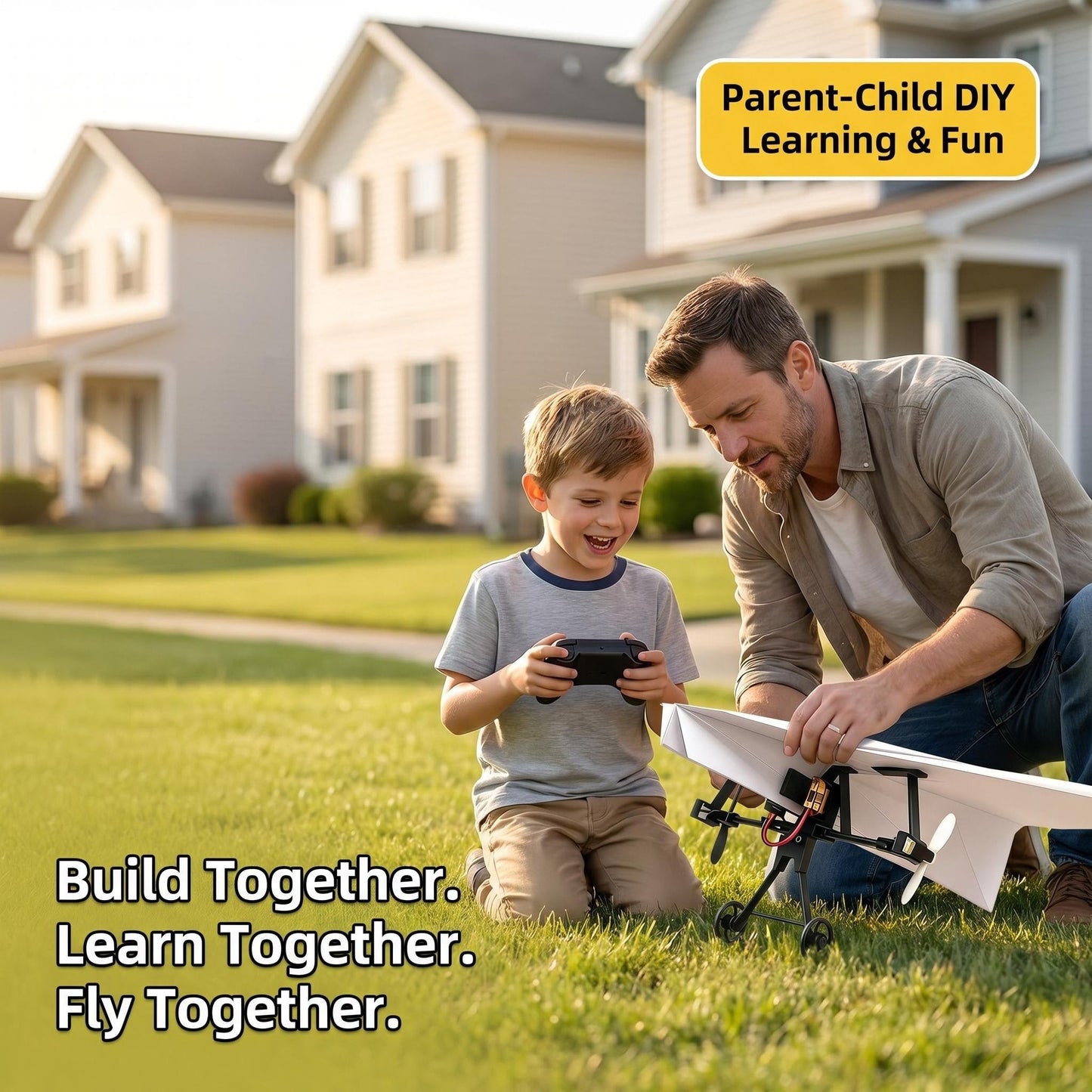 Parent-Child DIY RC Paper Plane Kit – Build, Learn & Fly Together
