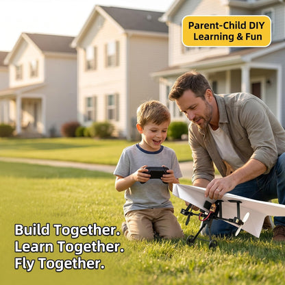 Parent-Child DIY RC Paper Plane Kit – Build, Learn & Fly Together
