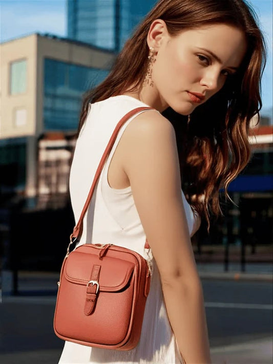 🔥 49% DE DESCUENTO: Bolso bandolera de piel con RFID