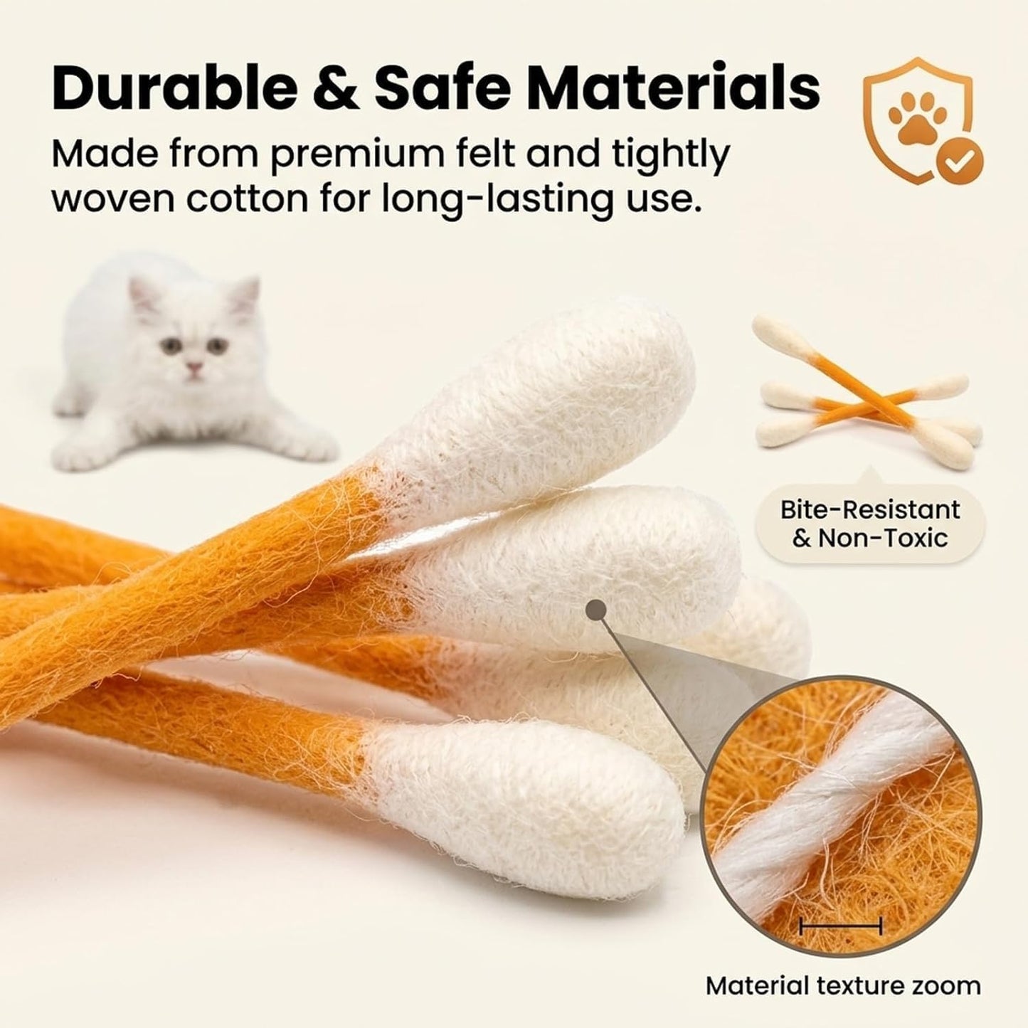 6-Pack Organic Catnip Swabs – Stop Night Zoomies & Save Your Furniture