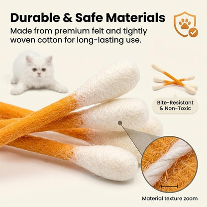 6-Pack Organic Catnip Swabs – Stop Night Zoomies & Save Your Furniture