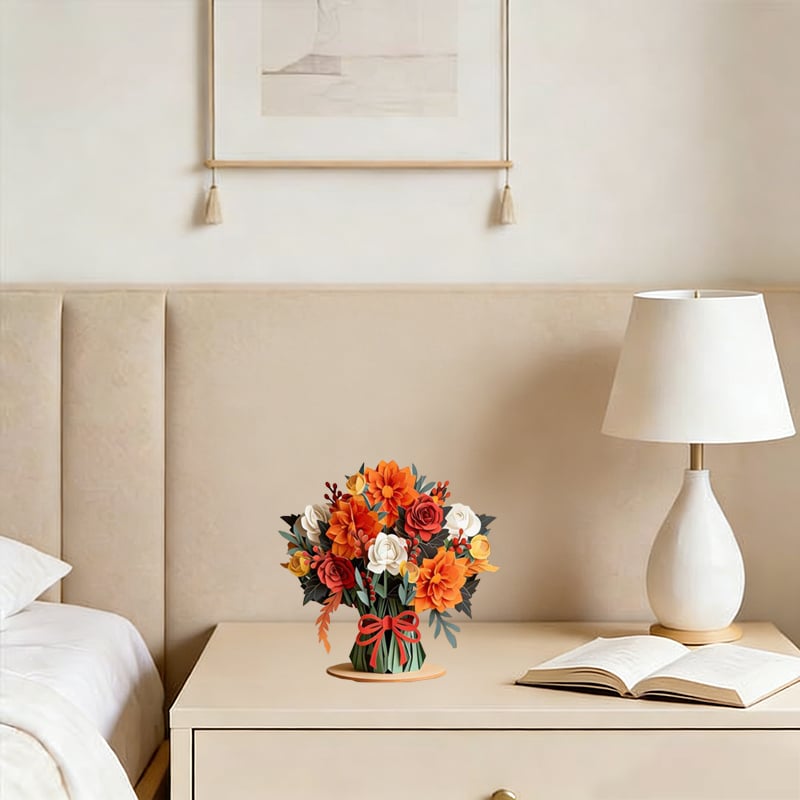 💌2-in-1 Gift & Décor for Every Moment🌸3D Flower Bouquet Pop Up Card