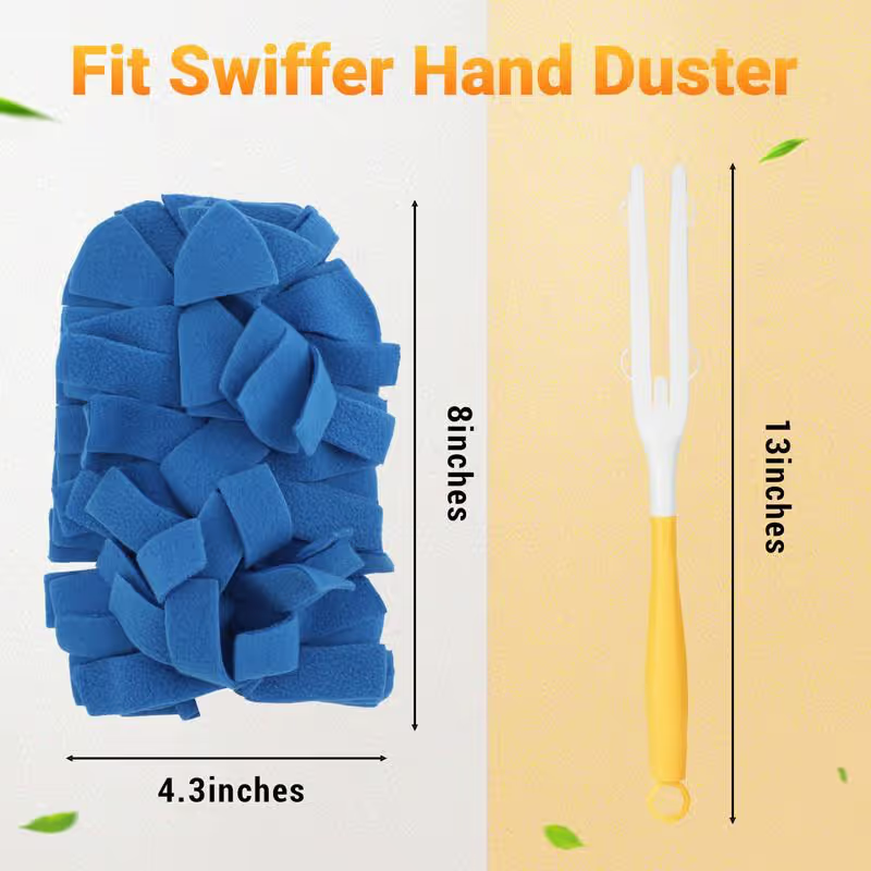 🔥Electrostatic Dust Removal Brush - Refills Multisurface 360° Larger Size Dusters with 6X Microfibers