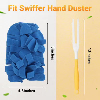 🔥Electrostatic Dust Removal Brush - Refills Multisurface 360° Larger Size Dusters with 6X Microfibers