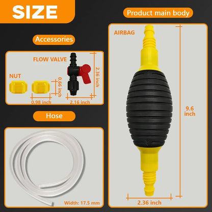 🔥LAST DAY 55% OFF🔥 Portable Manual Siphon Pump with 6.5 ft Hose
