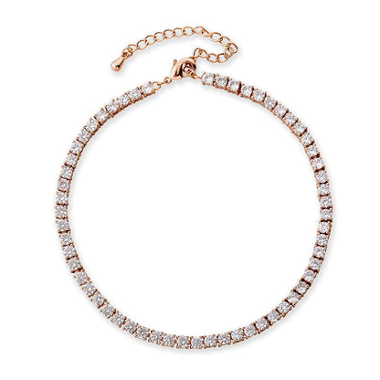 💥"Crystal' Tennis Necklace  +  Free  Bracelet