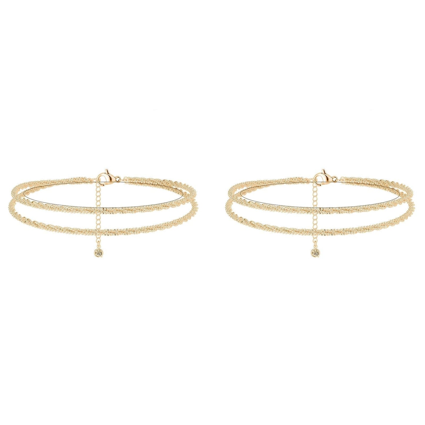 🎉🔥Dainty Layered Anklet For Women（free Exquisite gift box）