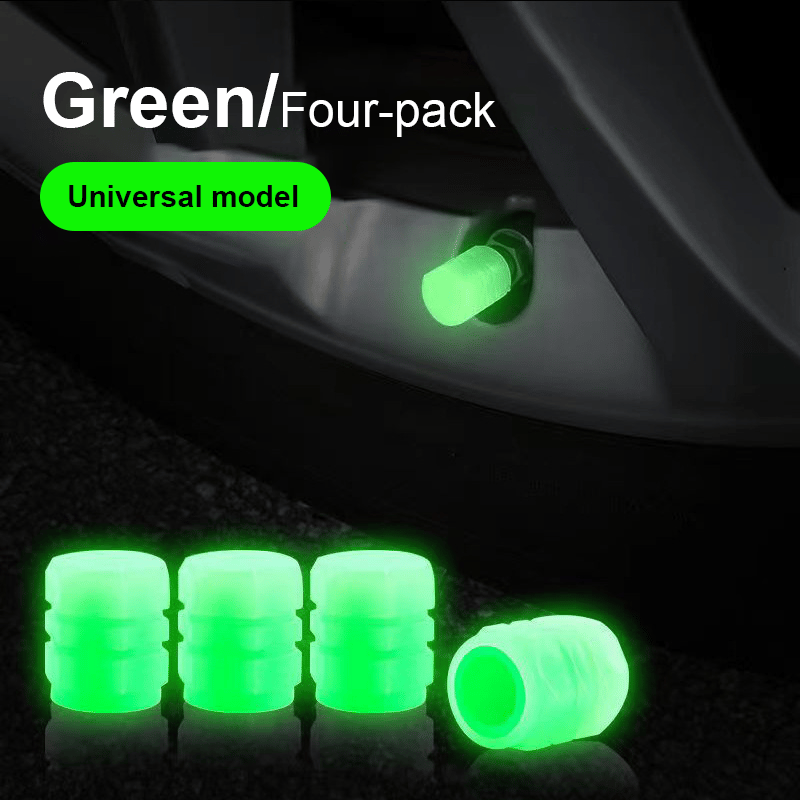 🔥🚗Glow-in-the-Dark Tire Caps 💡