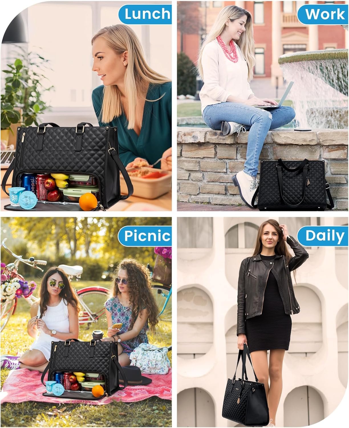 🔥Hot Sale 🔥3 in 1 Lunch Tote Bag for Women