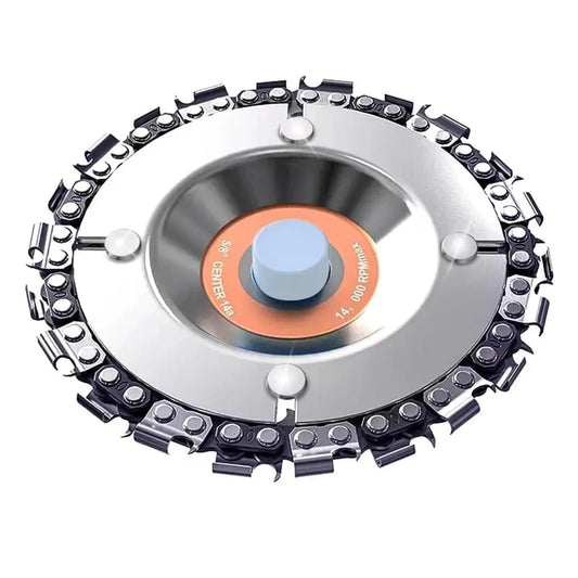 Disco Tallador/Removedor de Tocones para Amoladora Angular de 4" o 4-1/2", Eje de 5/8", Refuerzo de Cromado, Disco para Dar Forma y Cortar
