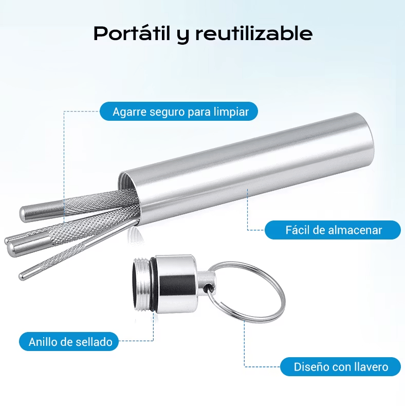 📢📢49% OFF !! ⏰🔥Juego de palillos de dientes de acero inoxidable 7pcs