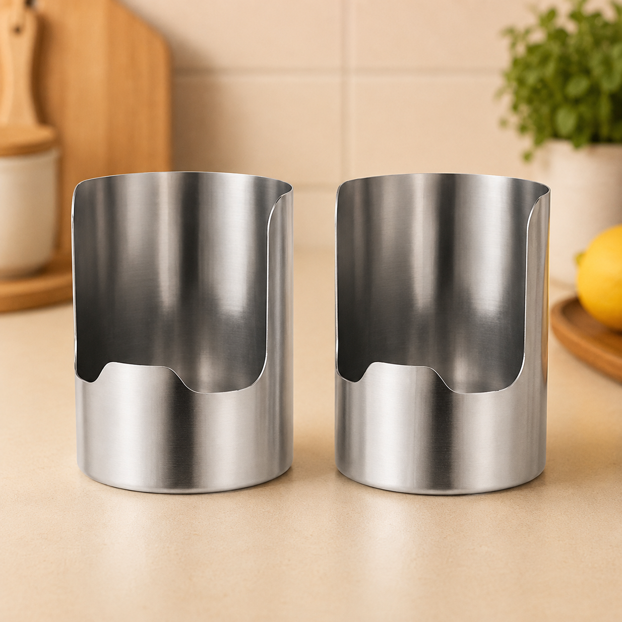 🔥50% OFF🍳 Thickened Stainless Steel Utensil Organizer, Rust Resistant Easy to Clean