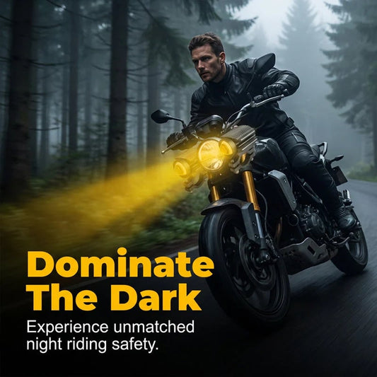 ⏰Foco LED universal para motocicleta, luz auxiliar de conducción de doble color