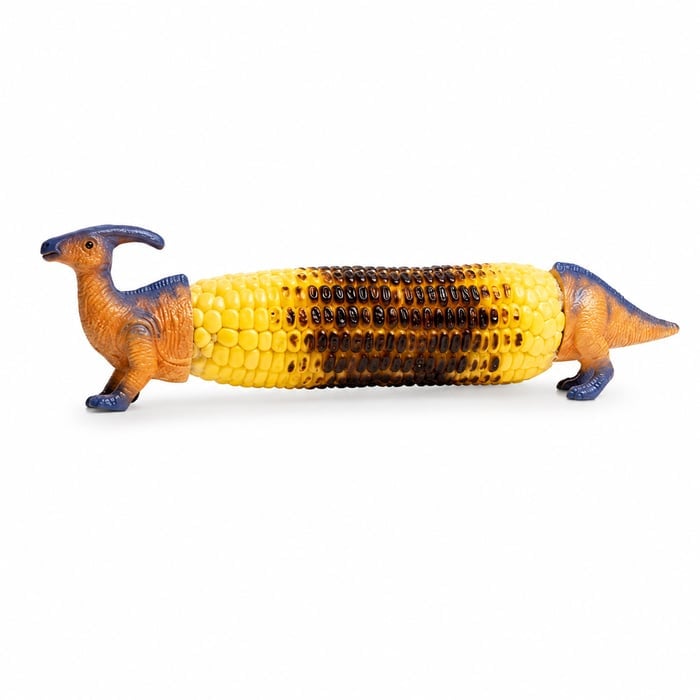 🦖Dinosaur Corn Holders for Corn On The Cob - Funny Corn Cob Holder for Kids and Adults with Stainless Steel Prongs