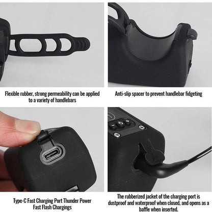 2-in-1 bicycle light and horn